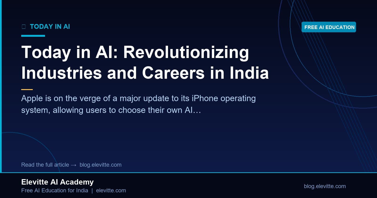Today in AI: Revolutionizing Industries and Careers in India
