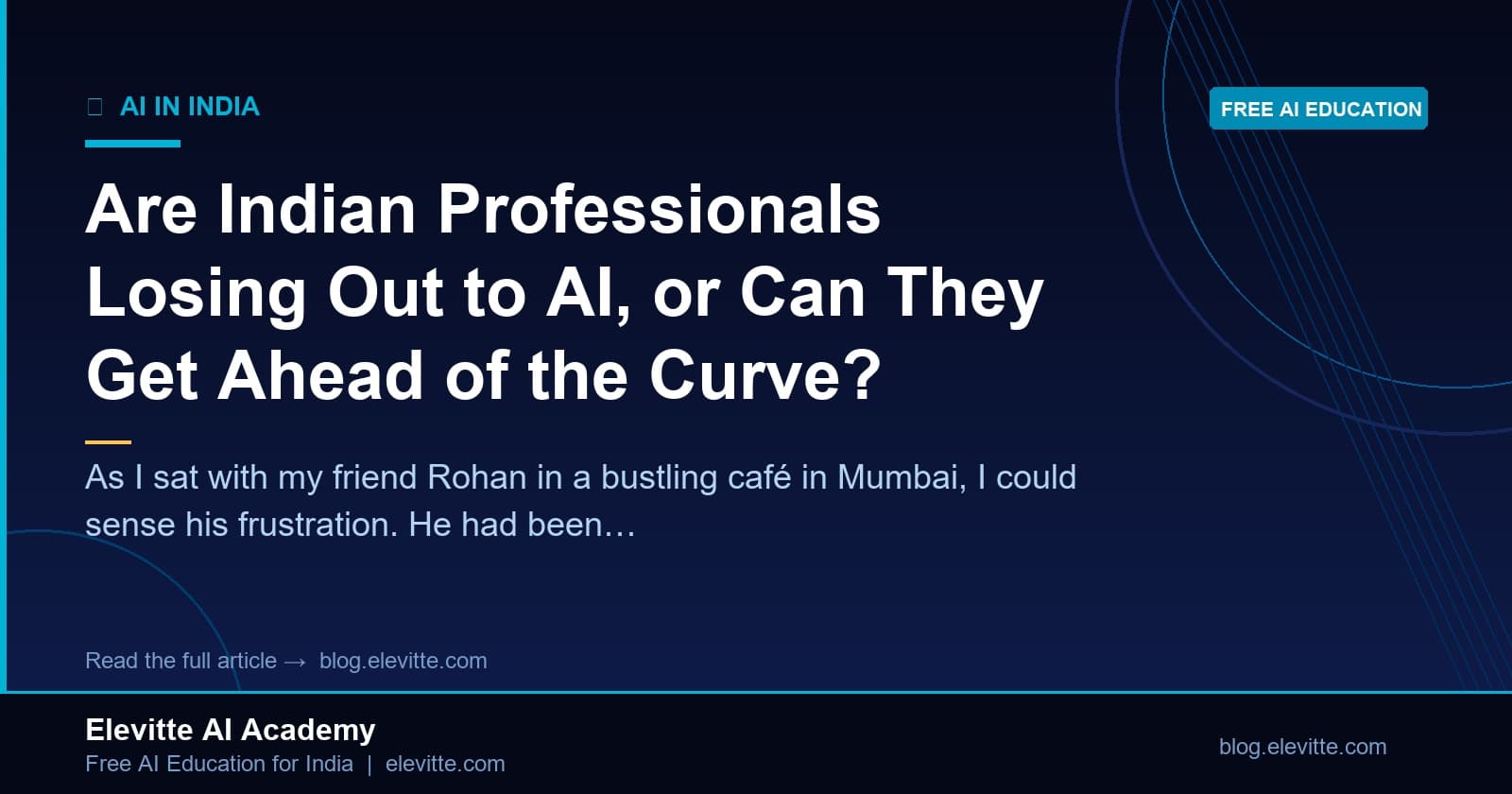 Are Indian Professionals Losing Out to AI, or Can They Get Ahead of the Curve?